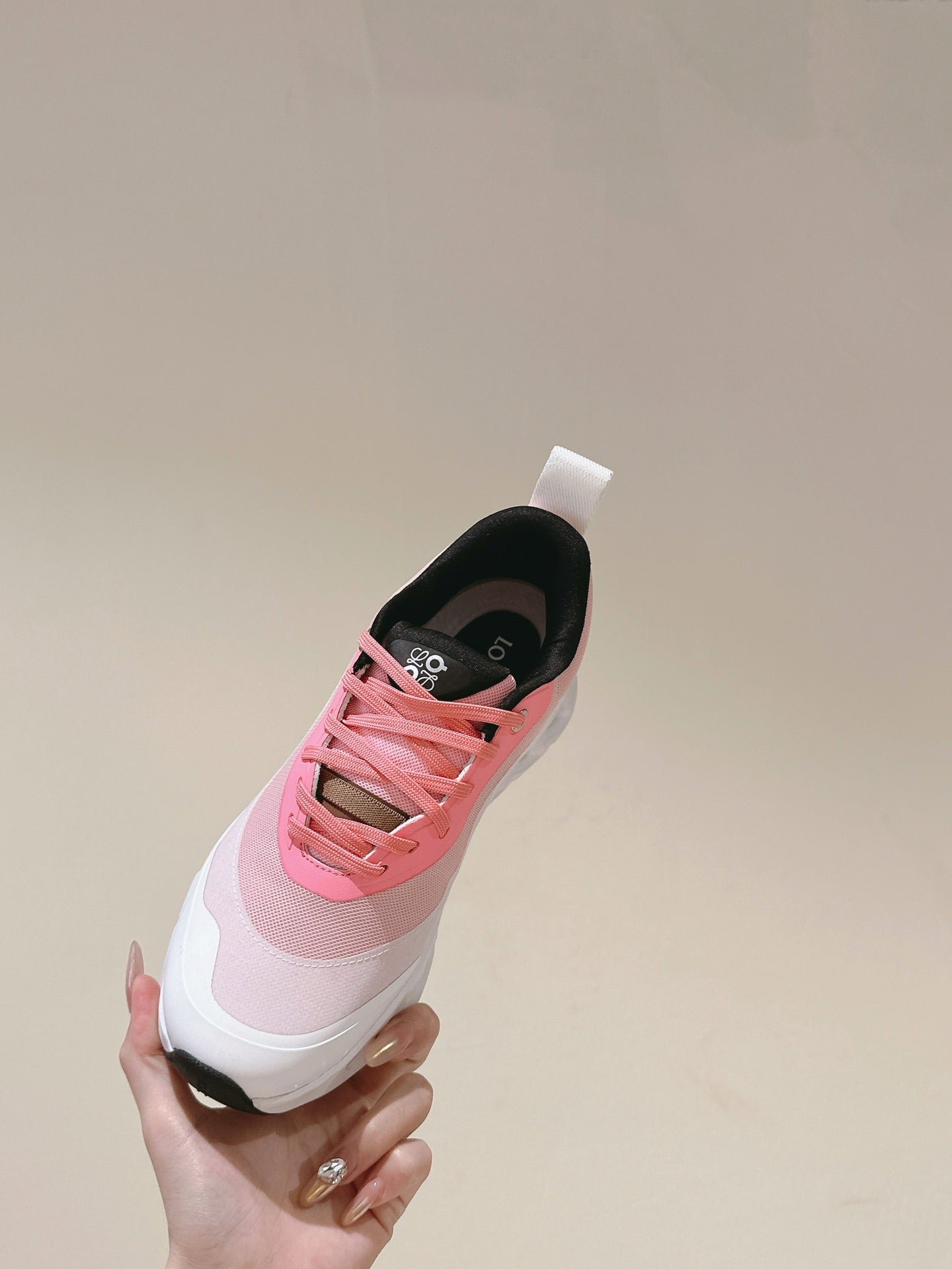 Loewe 2025 x Running Cloudtilt2.0 Sneaker White Pink Mesh Rubber 556020
