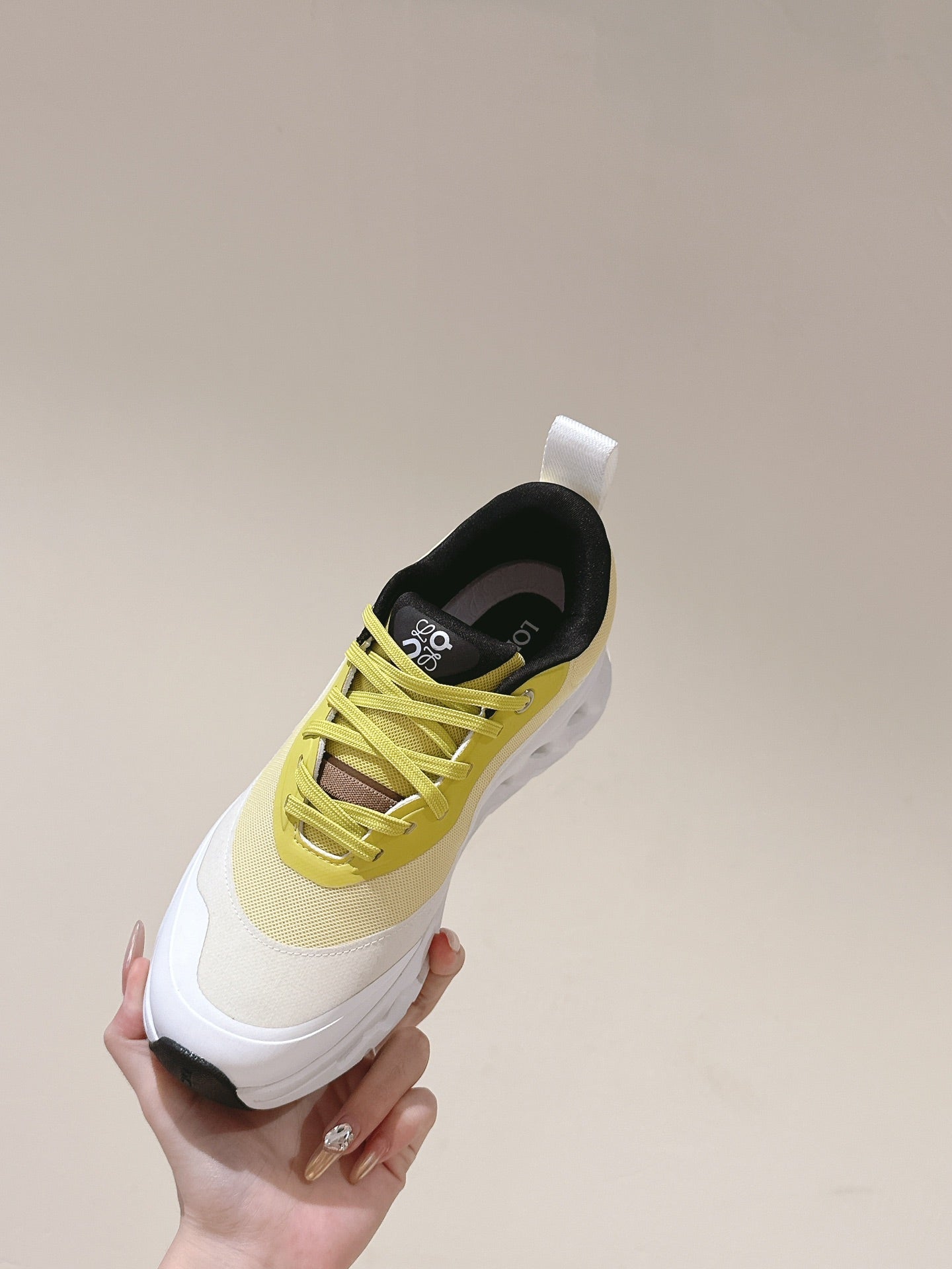 Loewe 2025 x Running Cloudtilt2.0 Sneaker White Yellow Mesh Rubber 556024