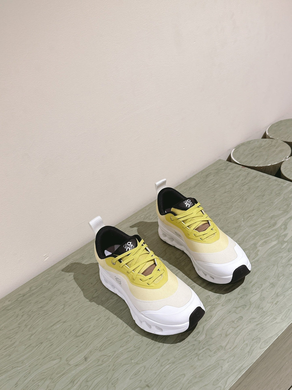 Loewe 2025 x Running Cloudtilt2.0 Sneaker White Yellow Mesh Rubber 556024