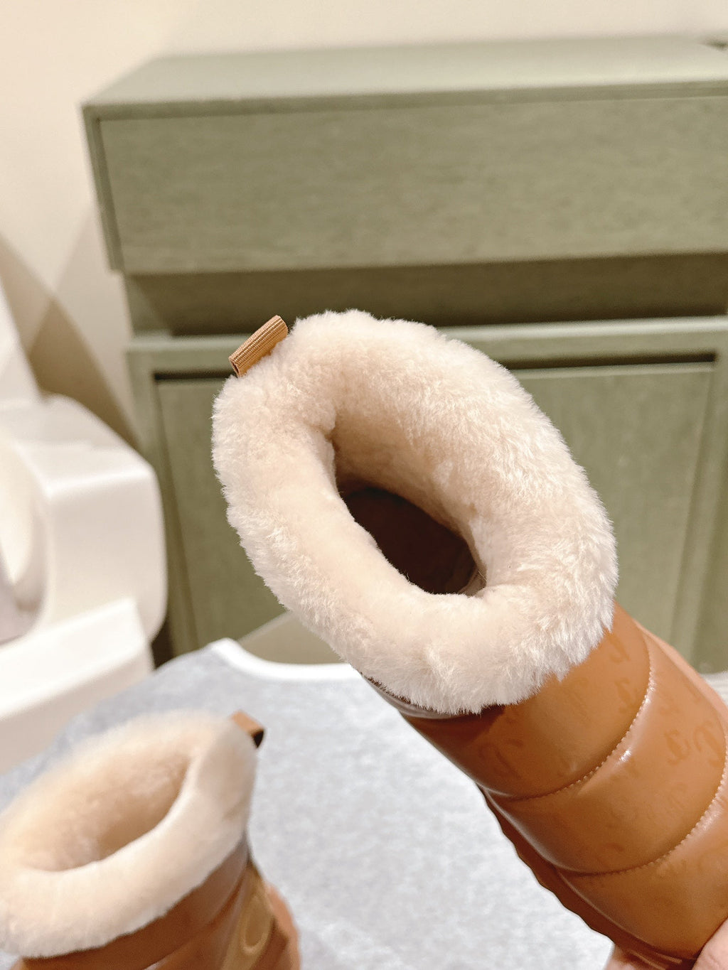 Jimmy Xan Toffee Ankle Boots Brown Shearling Leather 533015