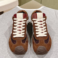 Loewe 2025 Ballet Runner 2.0 Sneaker Brown White Suede 556040