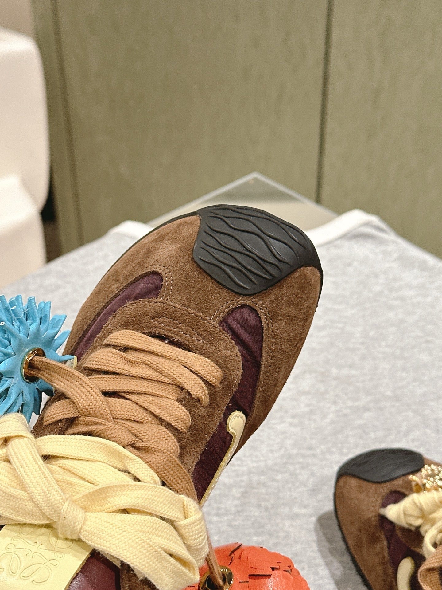 Loewe 2025 Ballet Runner 2.0 Sneaker Brown Suede Nylon Leather 556042