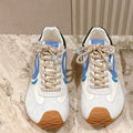 Loewe 2025 Paula's Ibiza Flow Runner Sneaker Ivory Blue Suede Leather 556048