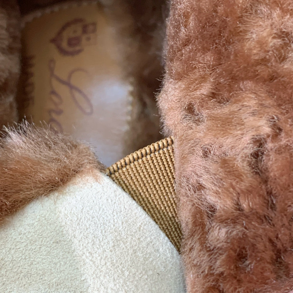 LP Open Walk Ankle Boot Light Lemon Brown Fur Suede 550900