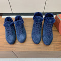 LP Winter Nuages Ankle Boot Blue Fur Suede 550808
