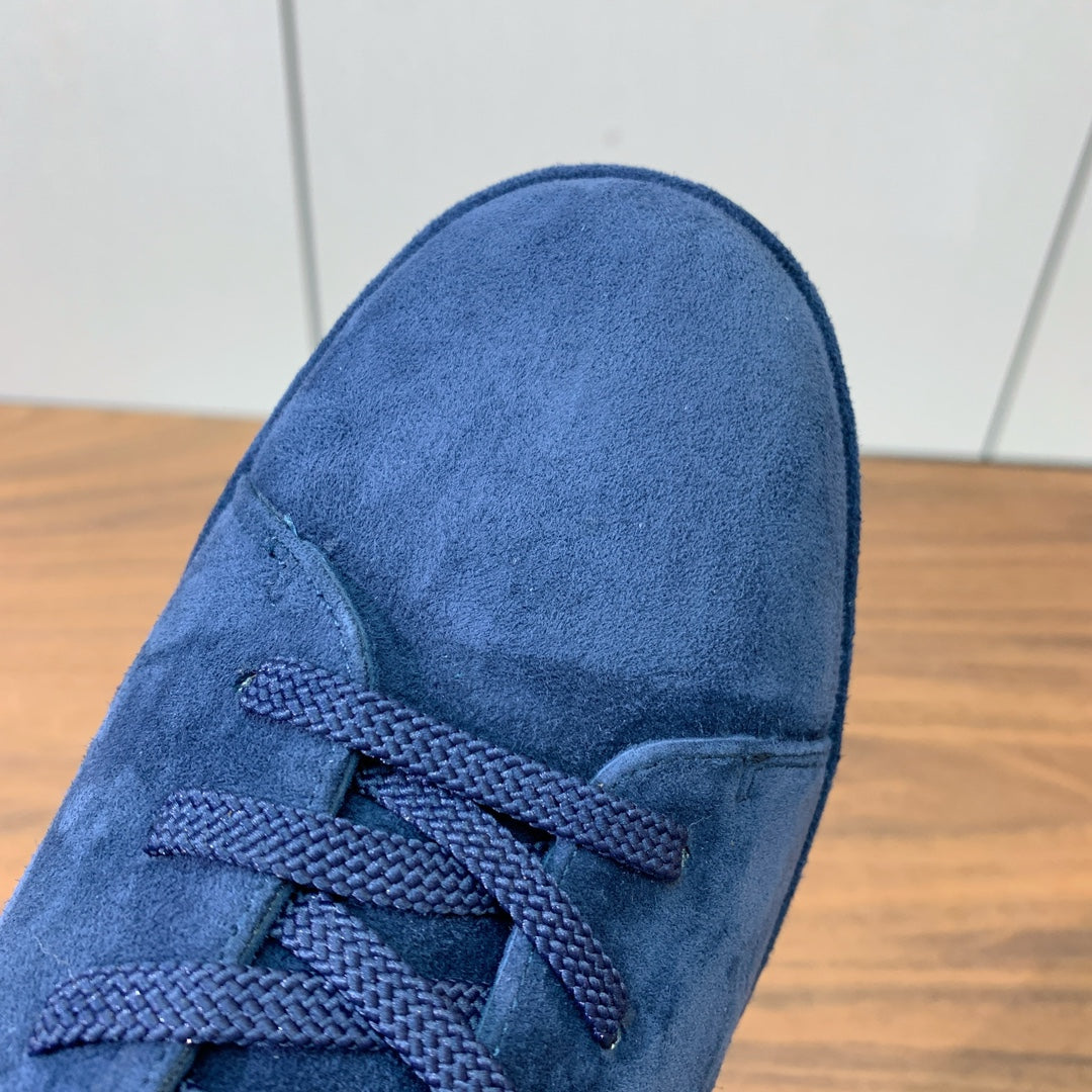 LP Winter Nuages Ankle Boot Blue Fur Suede 550808