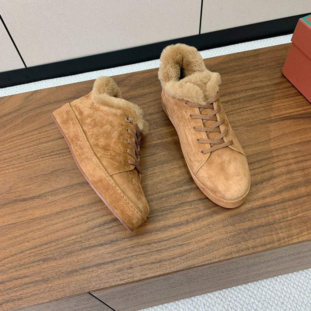 LP Winter Nuages Ankle Boot Camel Fur Suede 550811