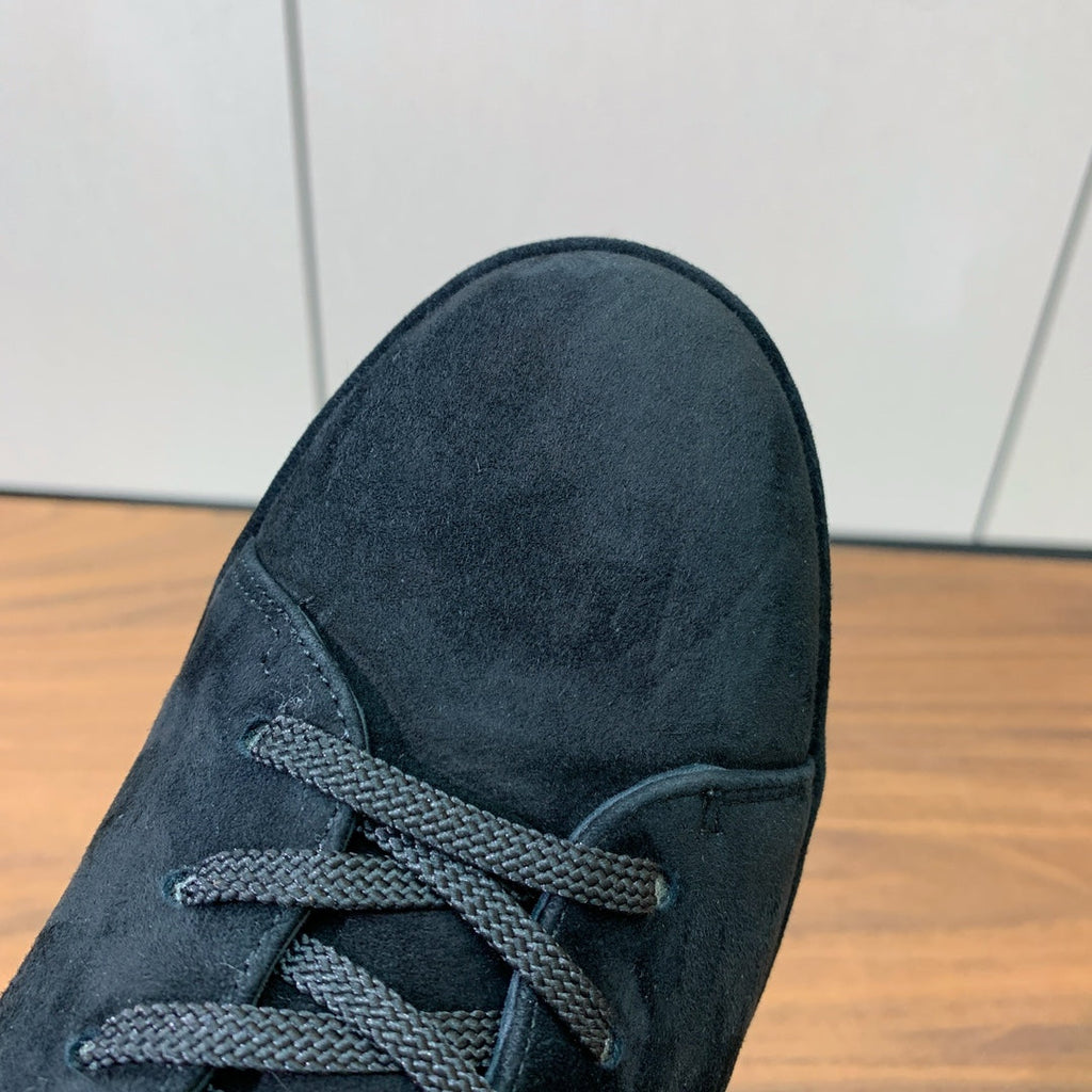 LP Winter Nuages Ankle Boot Dark Navy Blue Fur Suede 550812