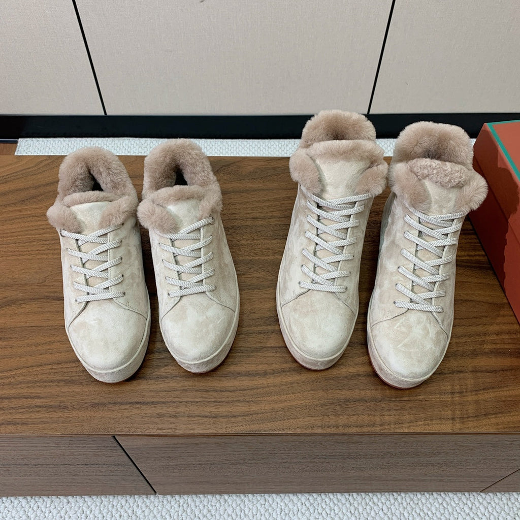 LP Winter Nuages Ankle Boot Pale Sage Fur Suede 550813