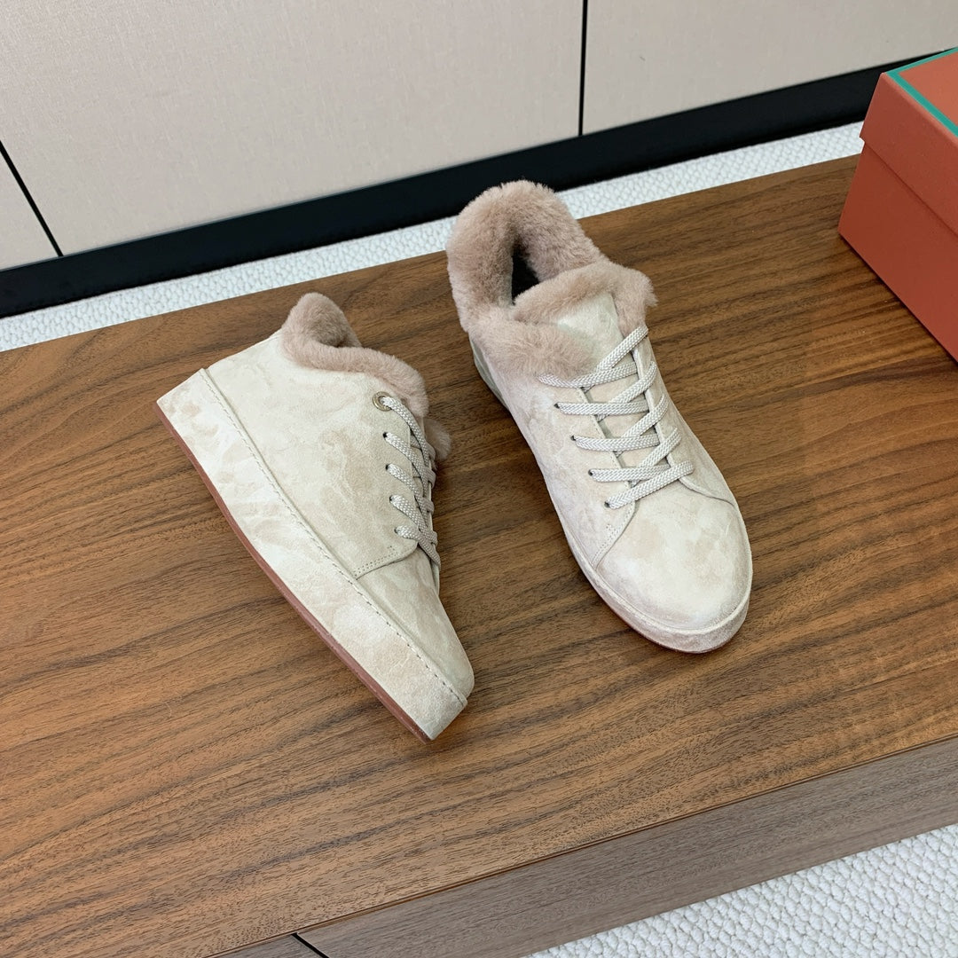 LP Winter Nuages Ankle Boot Pale Sage Fur Suede 550813