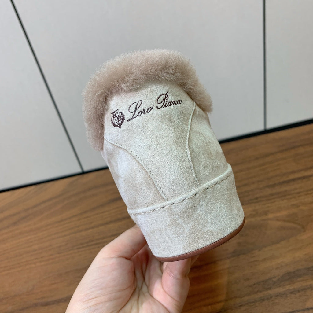 LP Winter Nuages Ankle Boot Pale Sage Fur Suede 550813