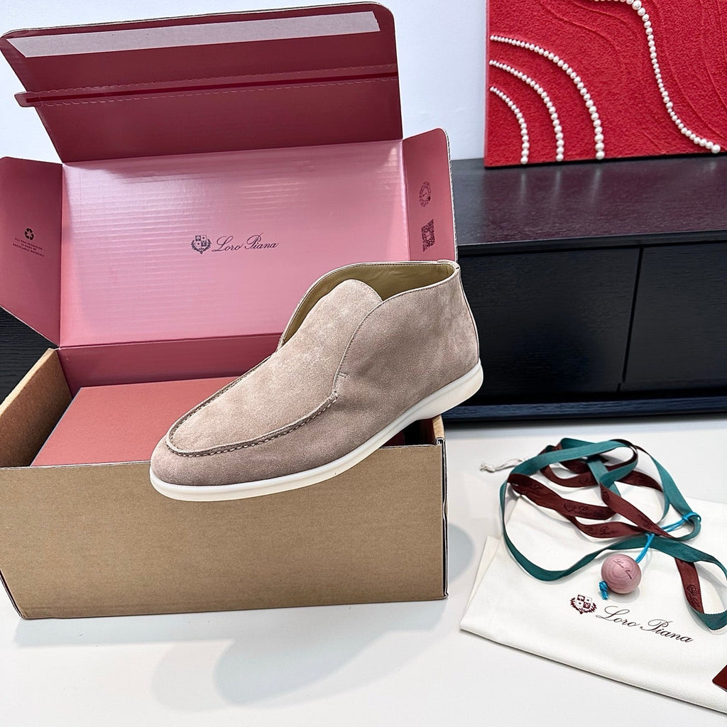 LP Open Walk Ankle Boot In Coffee Brown Suede 542336