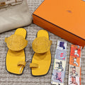 HM Hera Sandal Yellow Cowhide Suede 544536