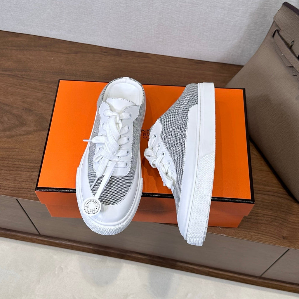 HM Deep Sneaker Dark Blue Gray Cowhide 543798