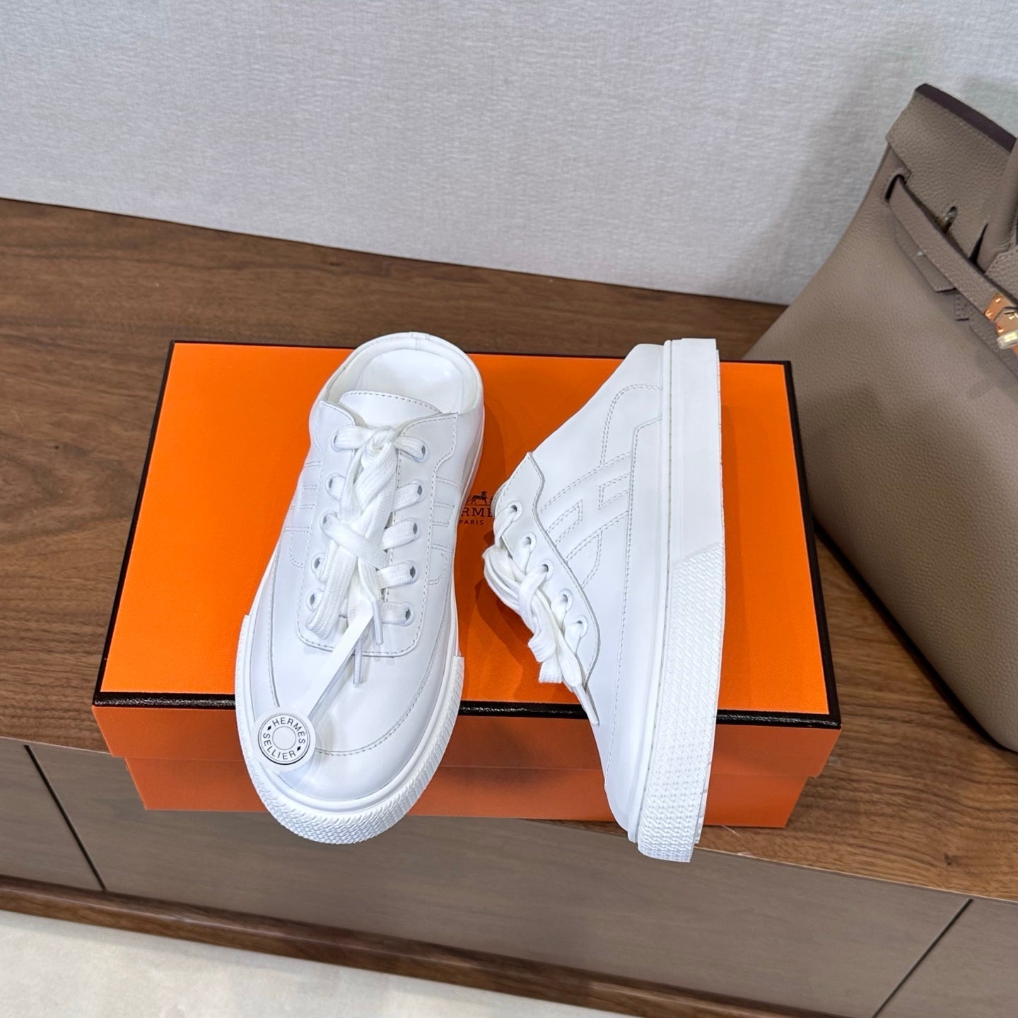 HM Deep Sneaker White Cowhide 543799