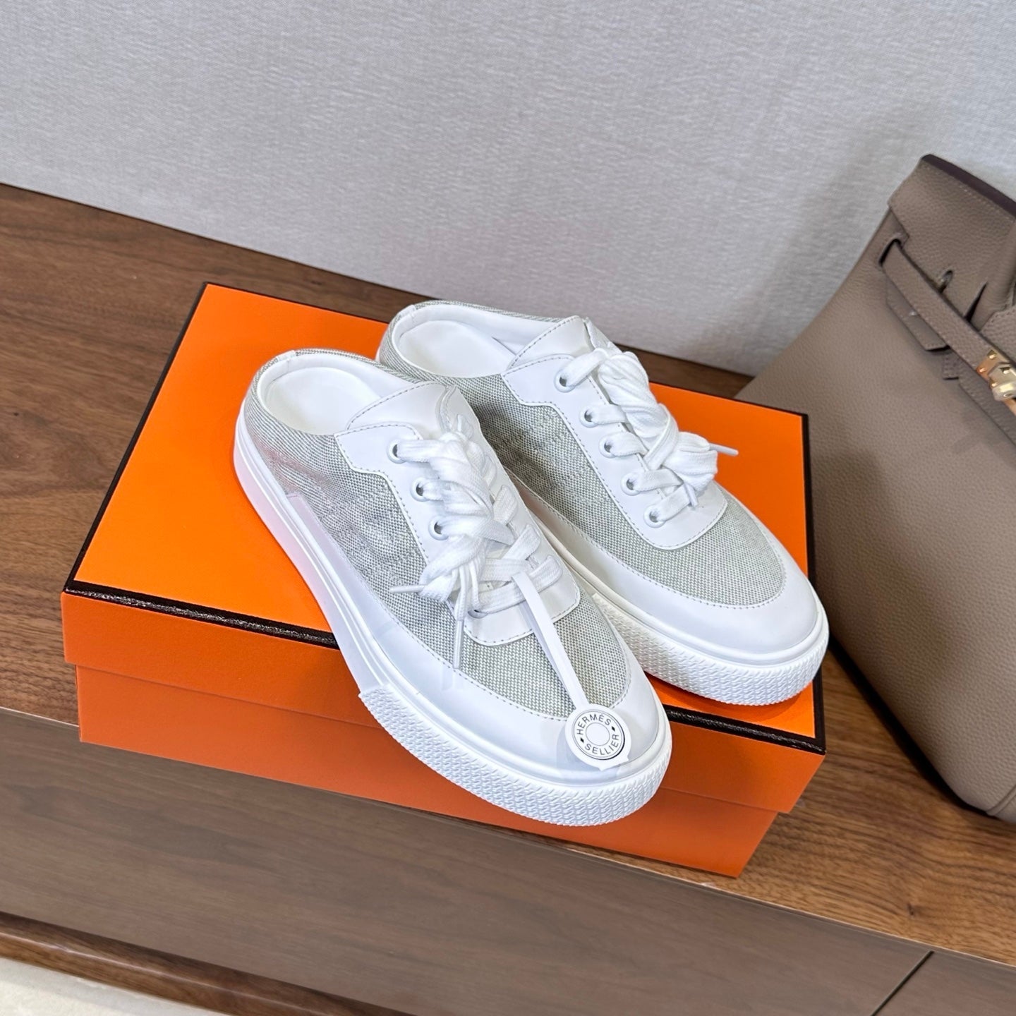 HM Deep Sneaker Blue Gray Cowhide 543800