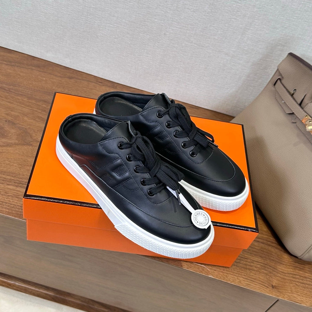 HM Deep Sneaker Black White Cowhide 543801