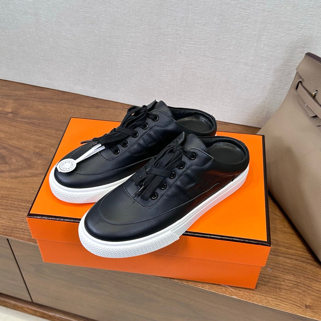 HM Deep Sneaker Black White Cowhide 543801