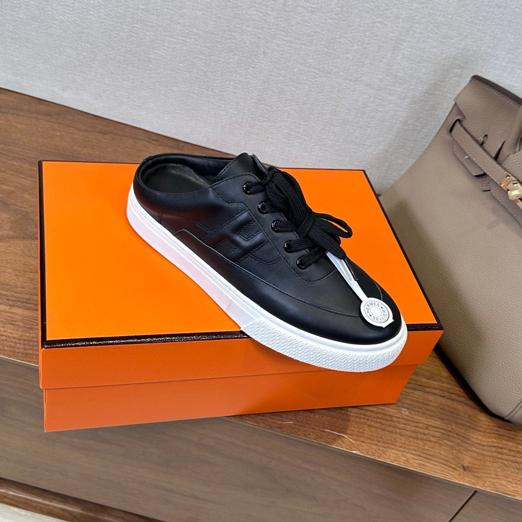 HM Deep Sneaker Black White Cowhide 543801