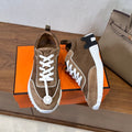 HM 26S Bouncing Sneaker In Brown mix White Suede 543812