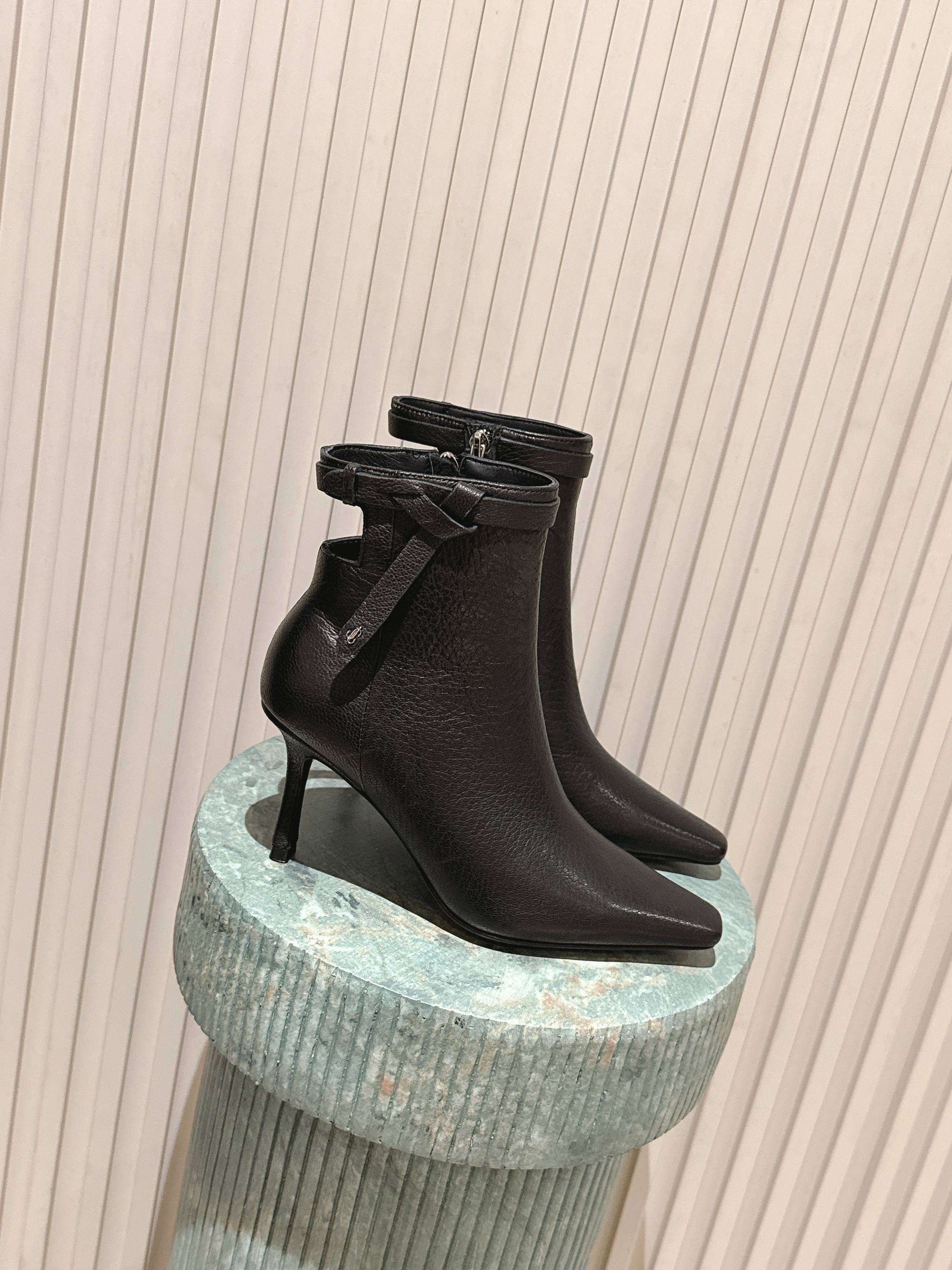 Jimmy Camie Ankle Boot 80 Black Leather 533023