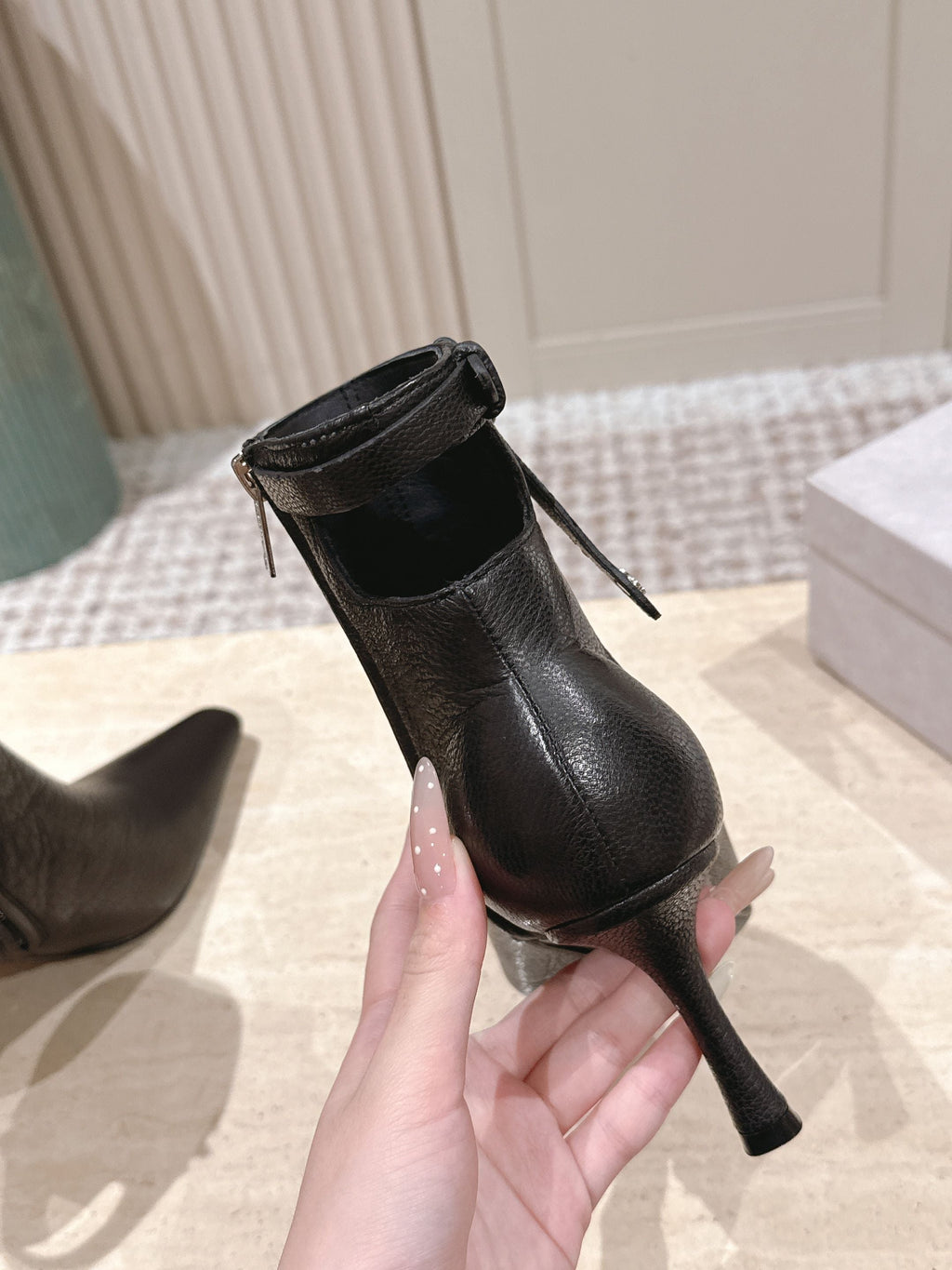 Jimmy Camie Ankle Boot 80 Black Leather 533023