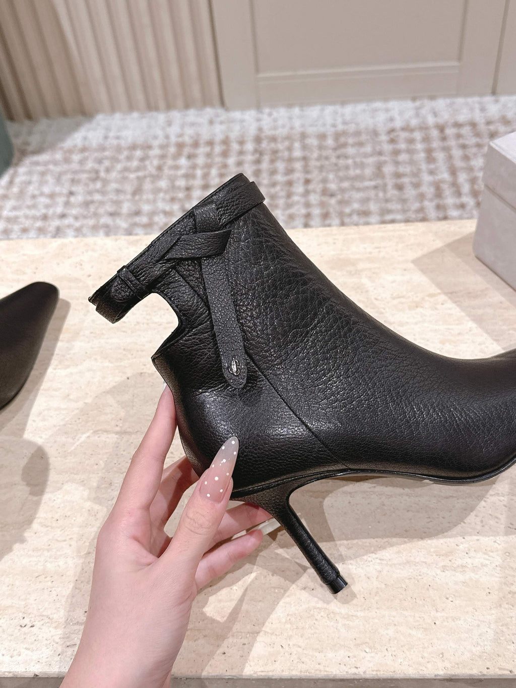 Jimmy Camie Ankle Boot 80 Black Leather 533023