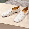 The Row 2025 Square Toe Loafer Cream Sheepskin 556137