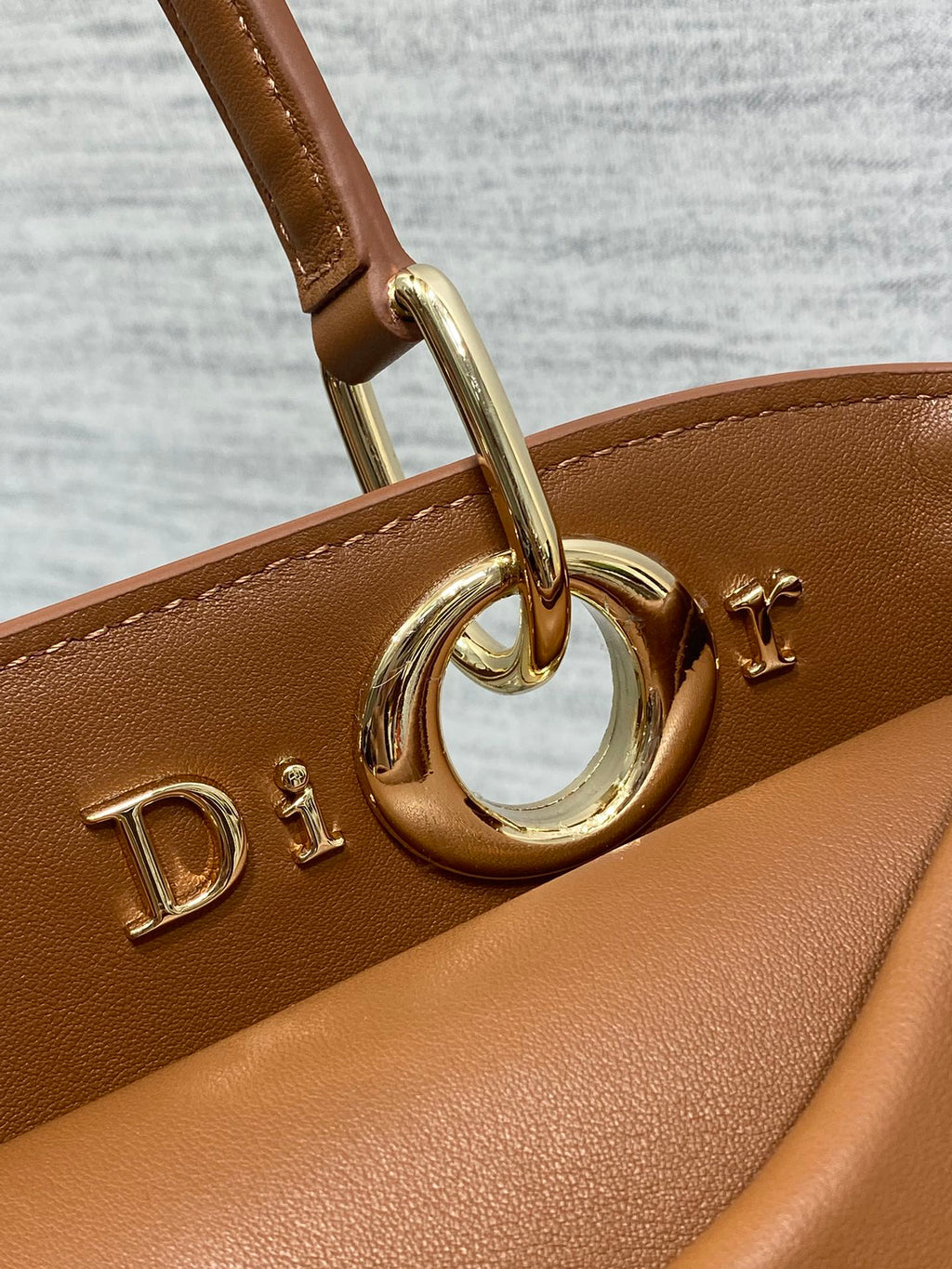 Dior 2025 Bow Bag 28cm Brown Leather 272511