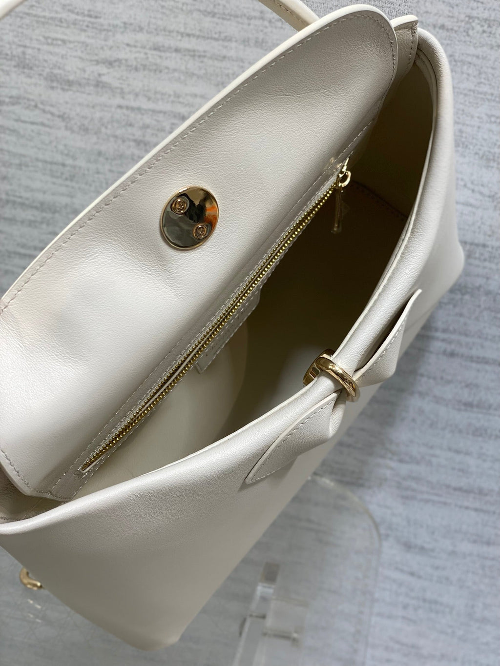 Dior 2025 Bow Bag 28cm White Leather 272515