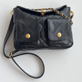Chanel 25 Hobo Bag Black Lambskin