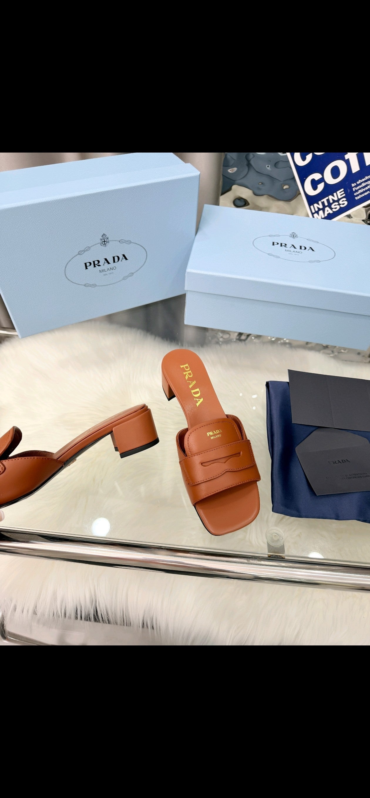 Prada 26SS Sandals Brown Leather 564172