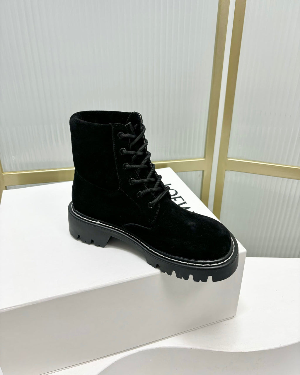 Loewe Sierra Boot Black Suede 549696