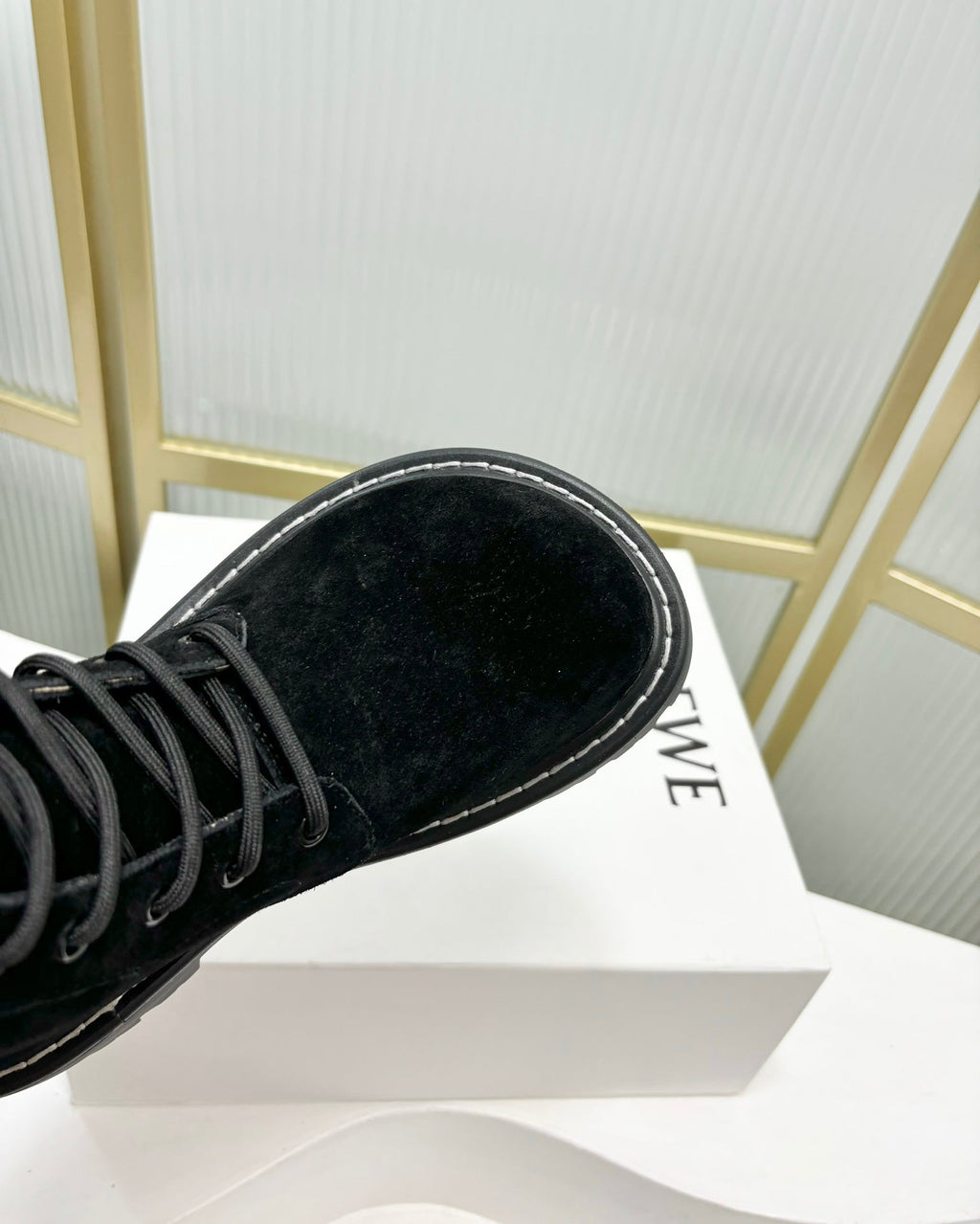 Loewe Sierra Boot Black Suede 549696