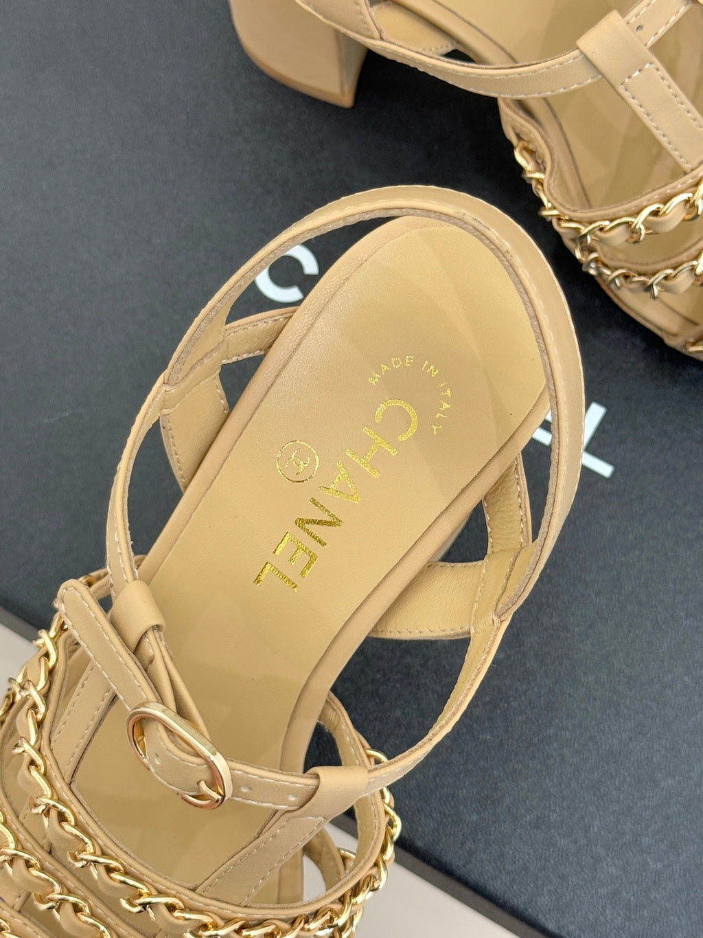 Cruise 25/26 Slingbacks 90mm Black Beige Lambskin