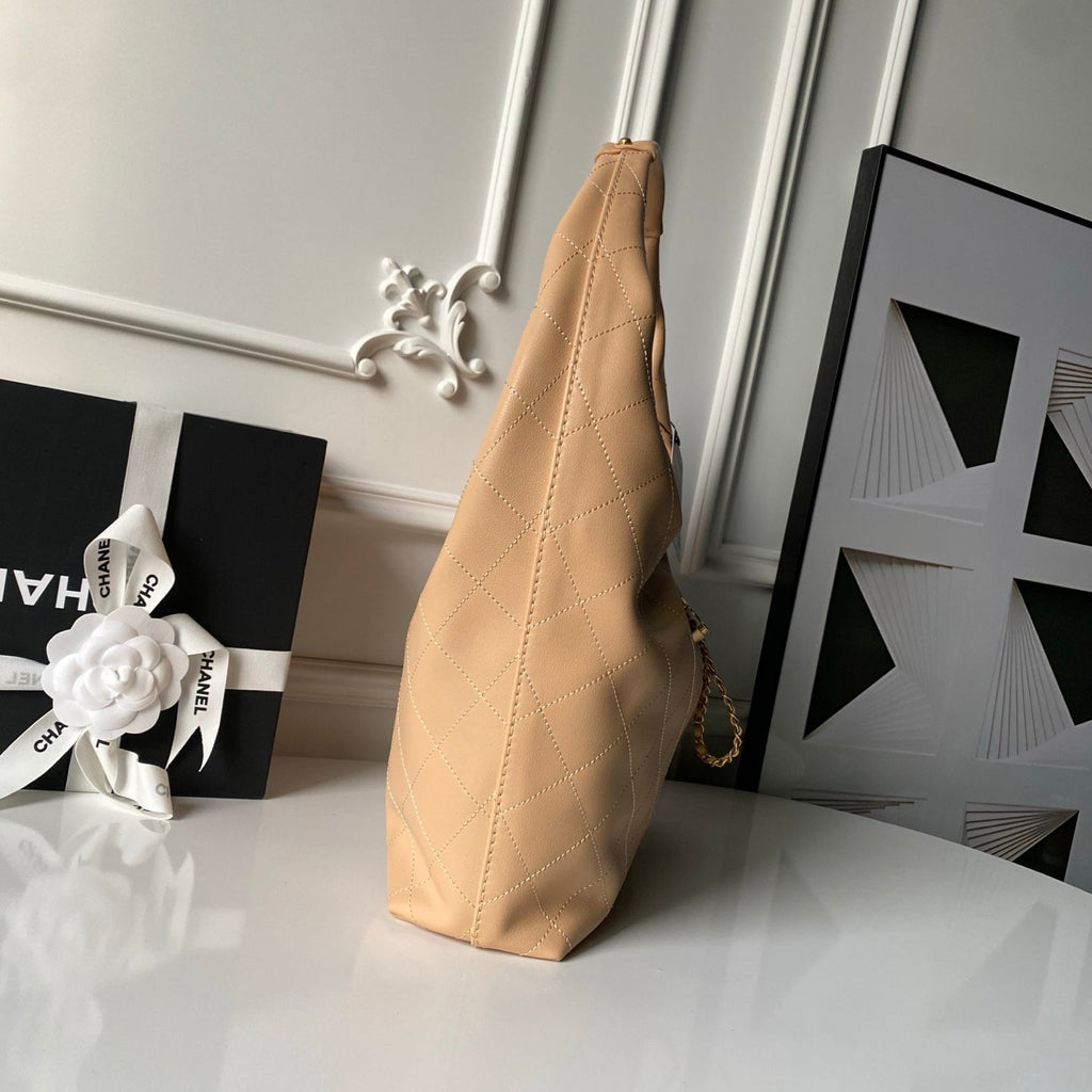 Chanel 2025 Bag 45cm Beige Calfskin 318233