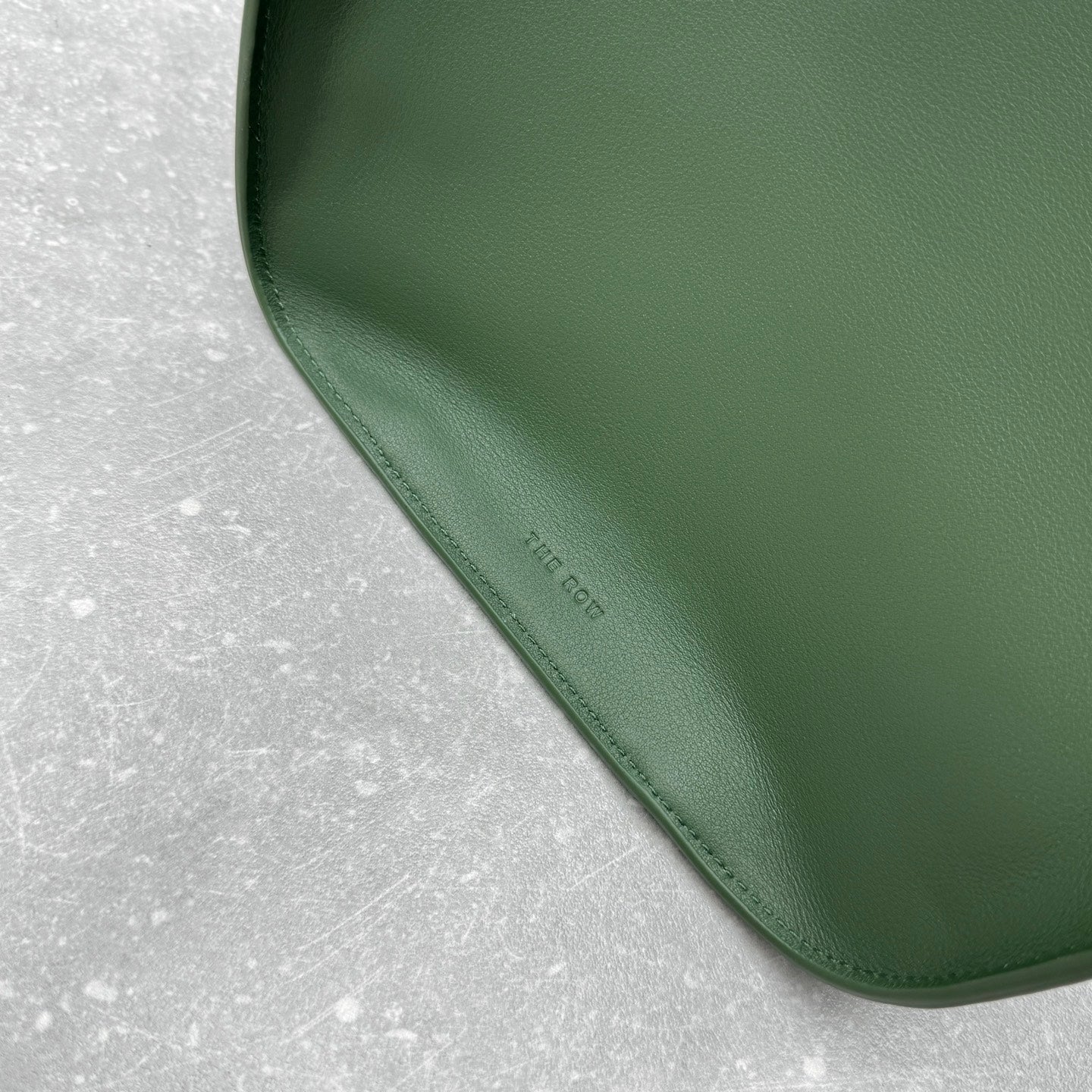 The Row 2025 Marlo 17 Bag 43cm Green Leather