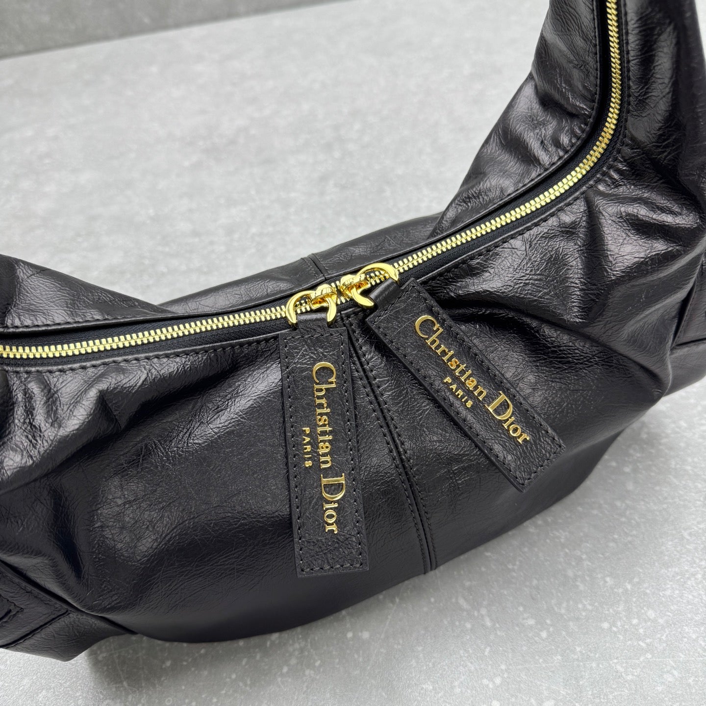 Dior 2025 Grand Tour Multipocket Bag 52cm Black Calfskin