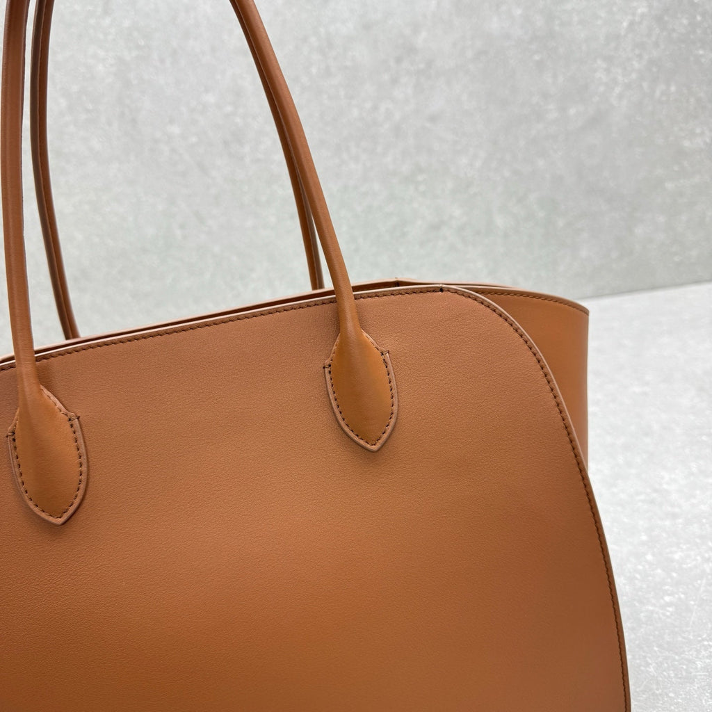 The Row 2025 Marlo 14 Bag 35cm Brown Leather