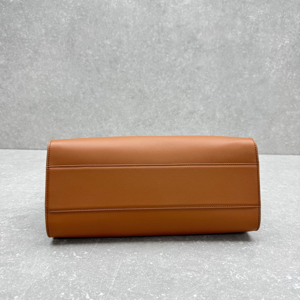 The Row 2025 Marlo 14 Bag 35cm Brown Leather