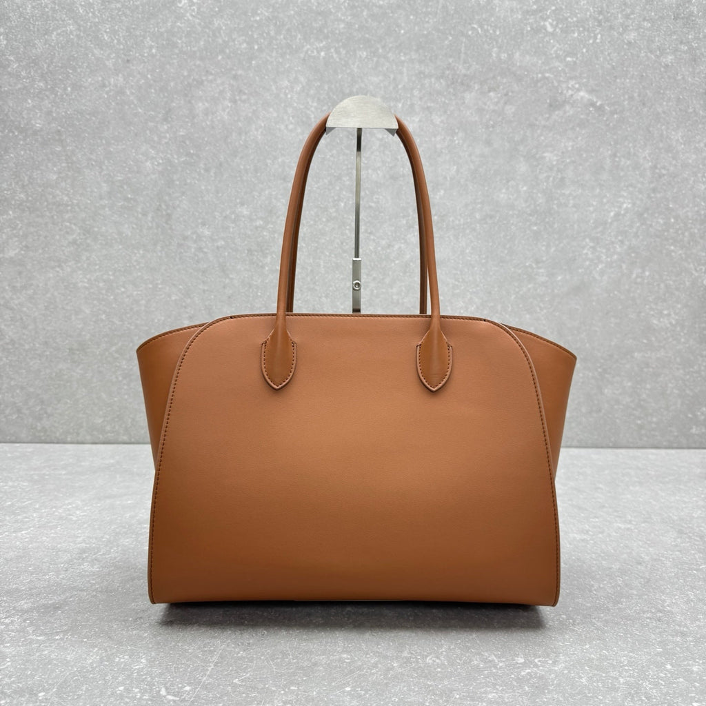 The Row 2025 Marlo 14 Bag 35cm Brown Leather