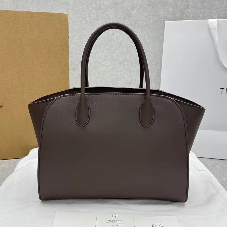 The Row 2025 Marlo Bag Chocolate Leather
