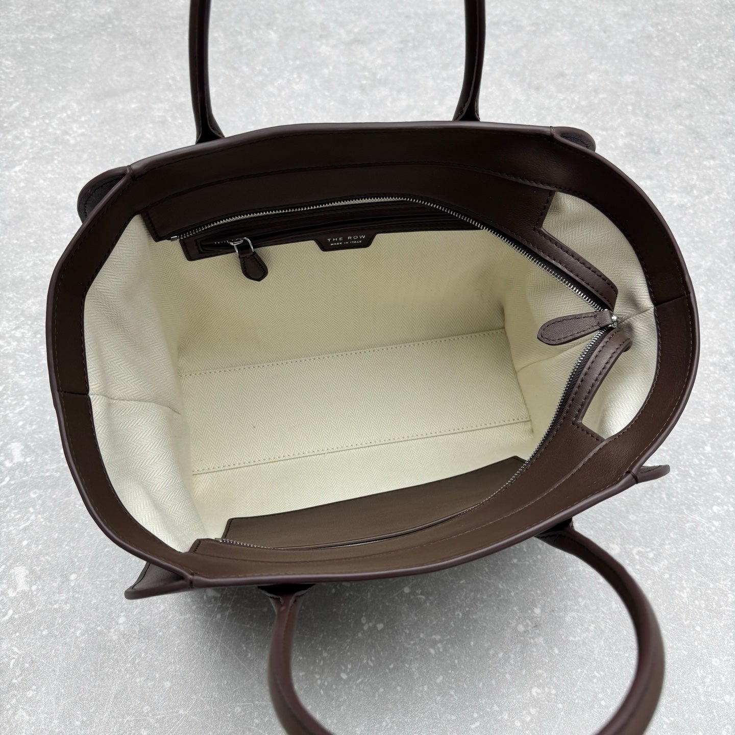 The Row 2025 Marlo Bag Chocolate Leather