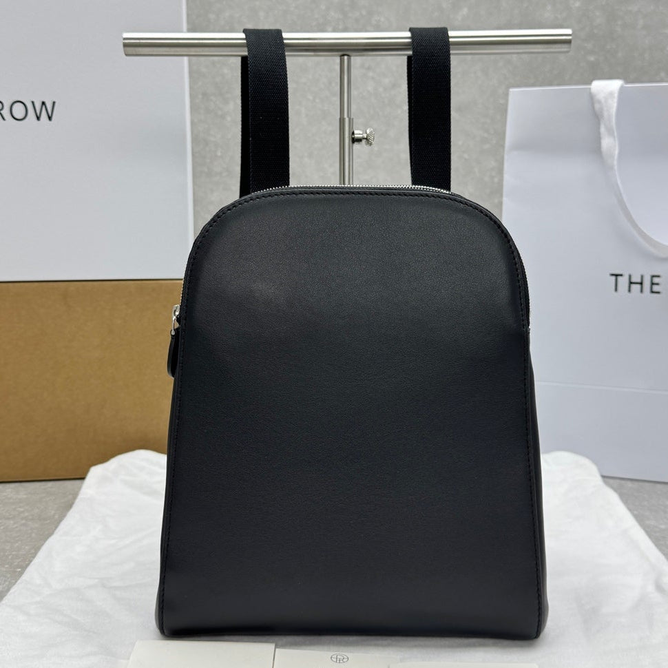 The Row 2025 Harper Backpack 26cm Black Leather