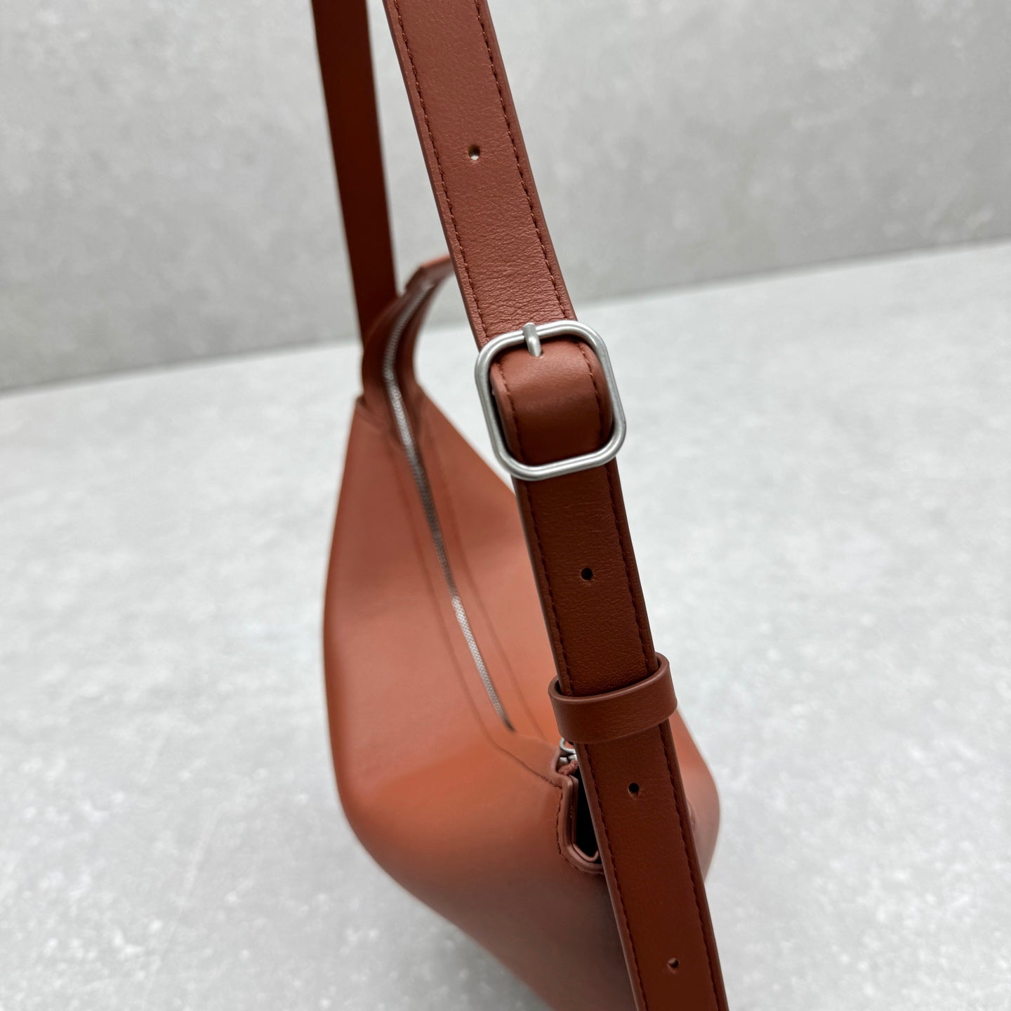 The Row 2025 Jouve Bag 34cm Brownish-red Calfskin