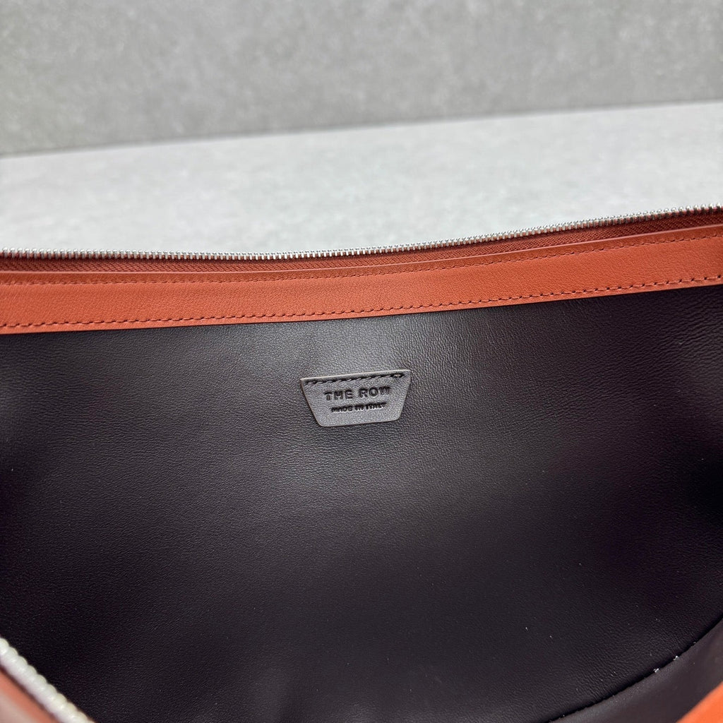 The Row 2025 Jouve Bag 34cm Brownish-red Calfskin