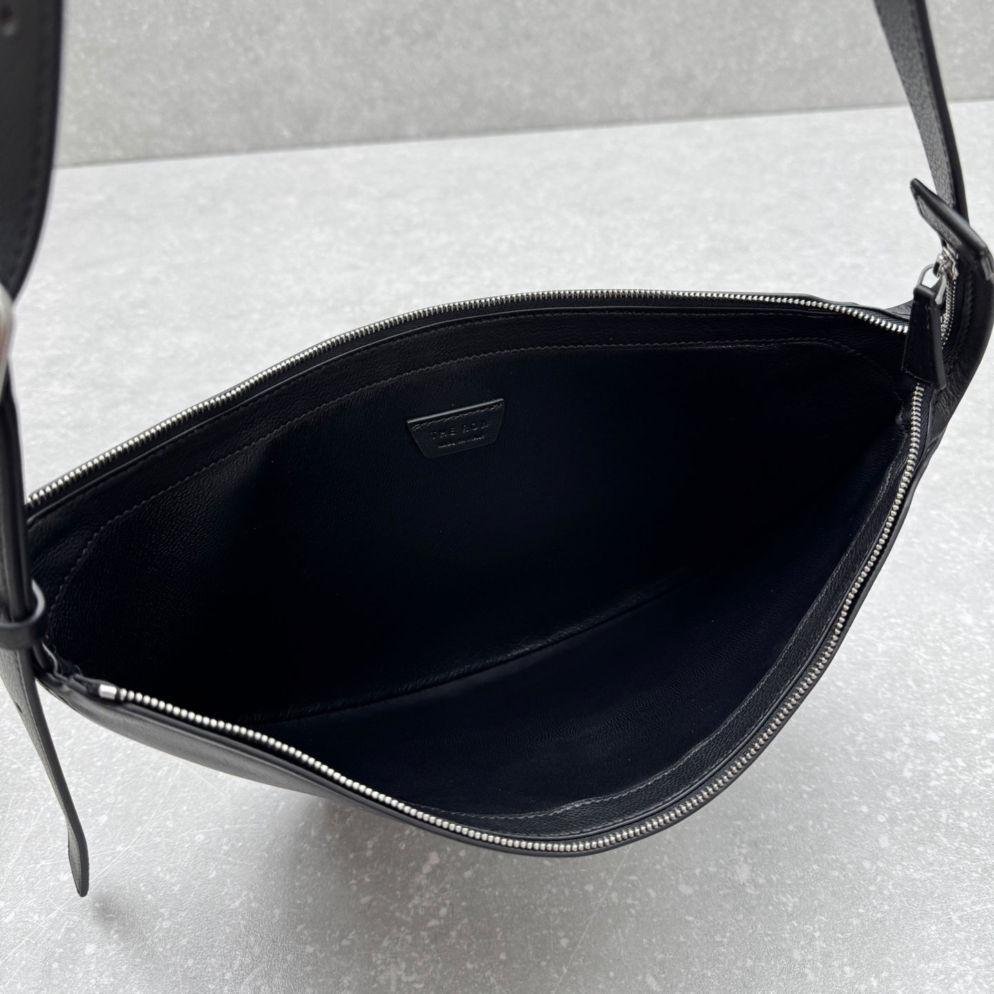 The Row 2025 Jouve Bag 34cm Black Calfskin