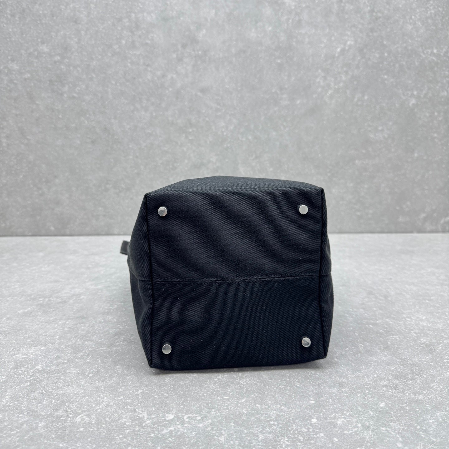 The Row 2025 N/S Park Tote Bag 30cm Black Leather Canvas