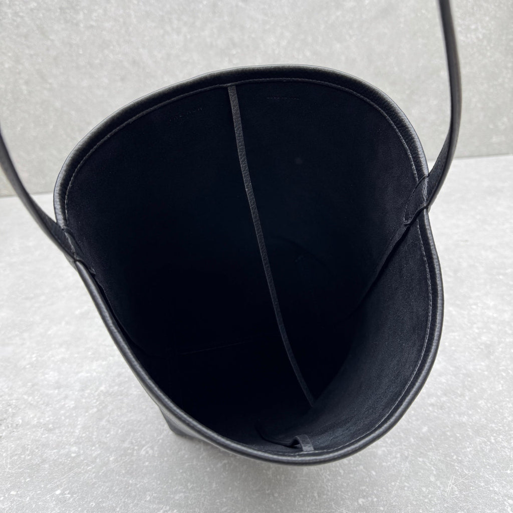 The Row 2025 N/S Park Tote Bag 34cm Black Calfskin