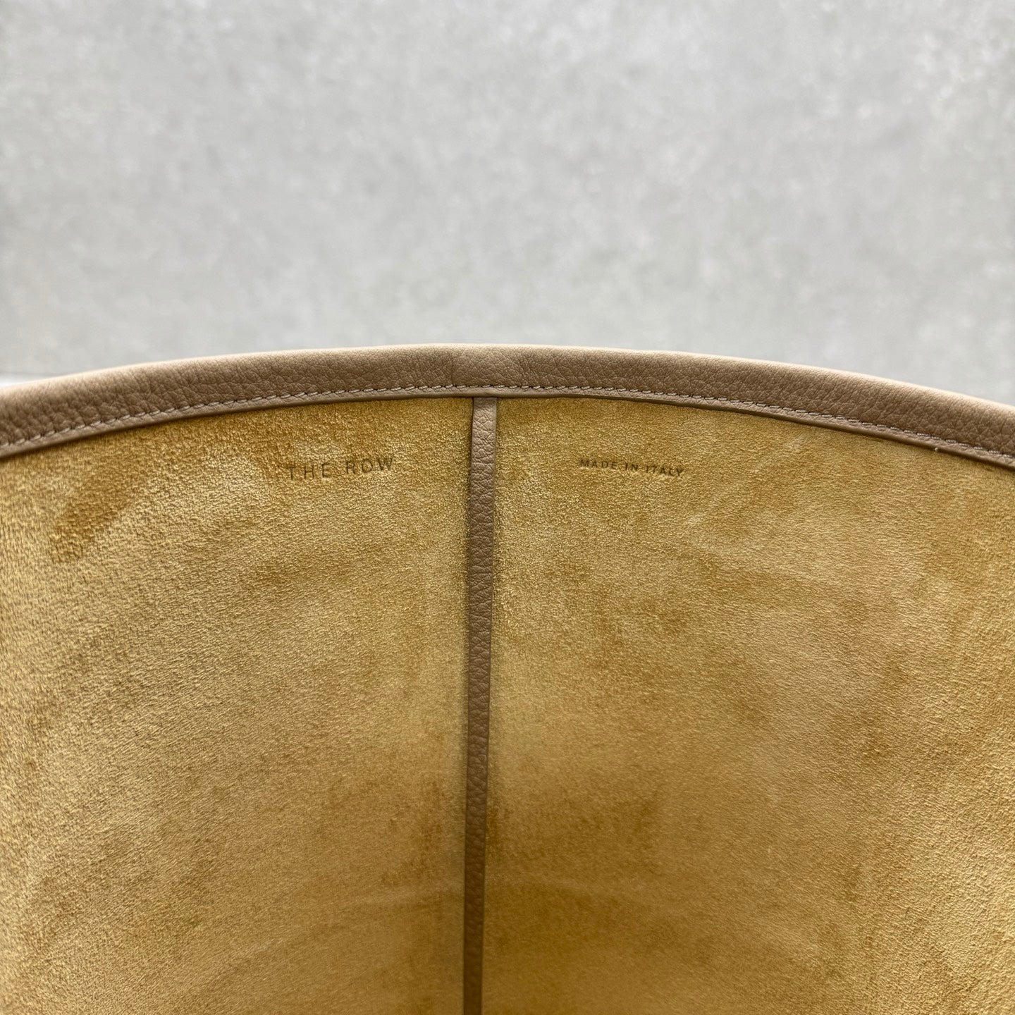 The Row 2025 N/S Park Tote Bag Milk Tea Calfskin